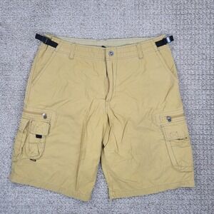 Kuhl Mens Khaki‎ Belted Cargo Shorts Outdoor Hiking XL